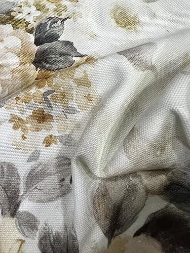 Miniatura 2 de Decora Furnishings Floral Design 100 algodón orgánico para tapicería y tratamientos de ventanas ancho 54 pulgadas tela por yarda oro amarillento