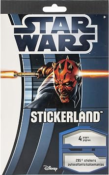 Sandylion STLPAD4P Star Wars-The SAGA Stickerland Pad - 4 Pages, Multi, 5" ST5211
