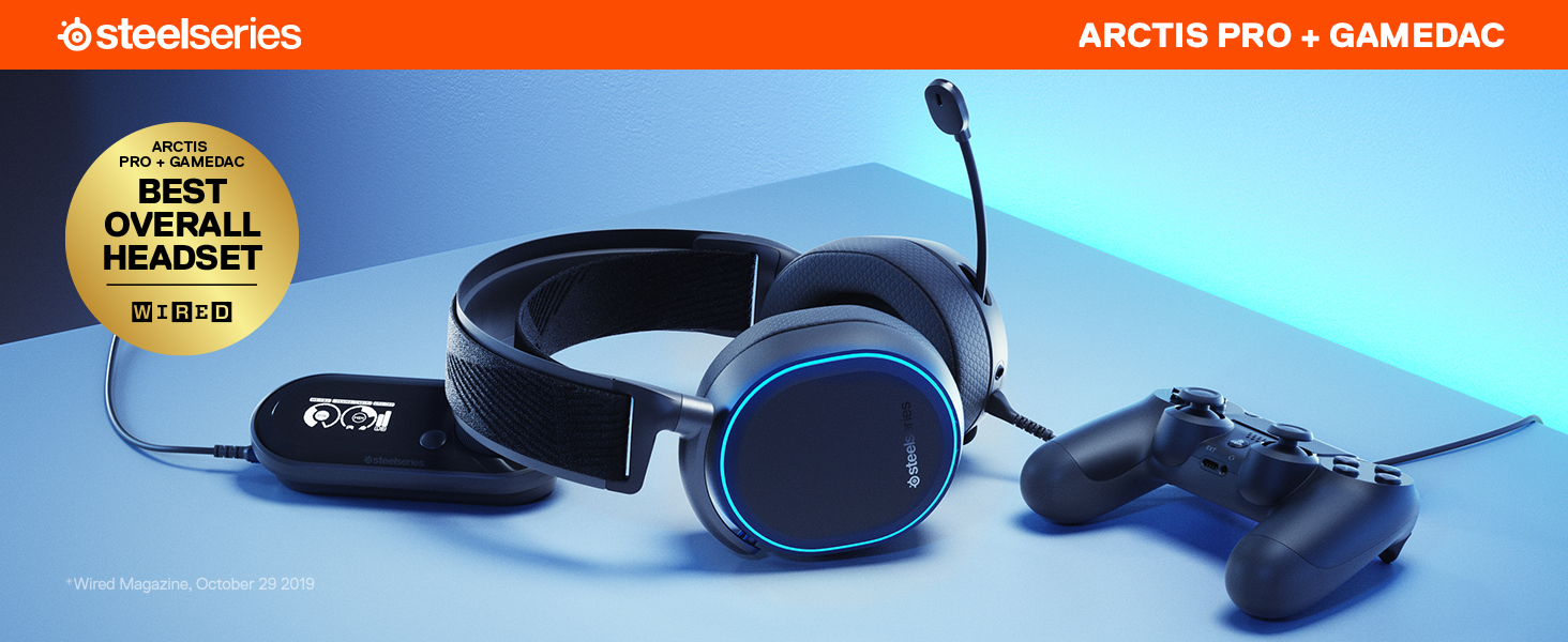 SteelSeries Arctis Pro + GameDAC Gaming Kulak Üstü Oyuncu Kulaklık