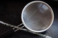 Vista 3 de LiveFresh Large Stainless Steel Fine Mesh Strainer with Reinforced Frame and Sturdy Rubber Handle Grip - Designed for Chefs and Commercial Kitchens