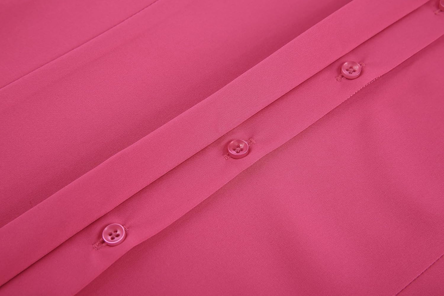 Alex Vando Womens Dress Shirts Wrinkle Free Regular Fit Long Sleeve Stretch Work Shirt - Image 5