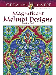 Creative Haven Magnificent Mehndi Designs Coloring Book (Adult Coloring Books: World & Travel)