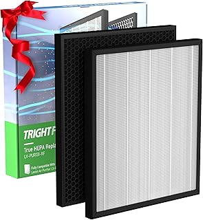 LV-PUR131 Filter Replacement, H13 True HEPA Filter for LEVOIT Air Purifier LV-PUR131, Activated Carbon Filter Set Compatible with LEVOIT LV-PUR131S, LV-PUR131-RF