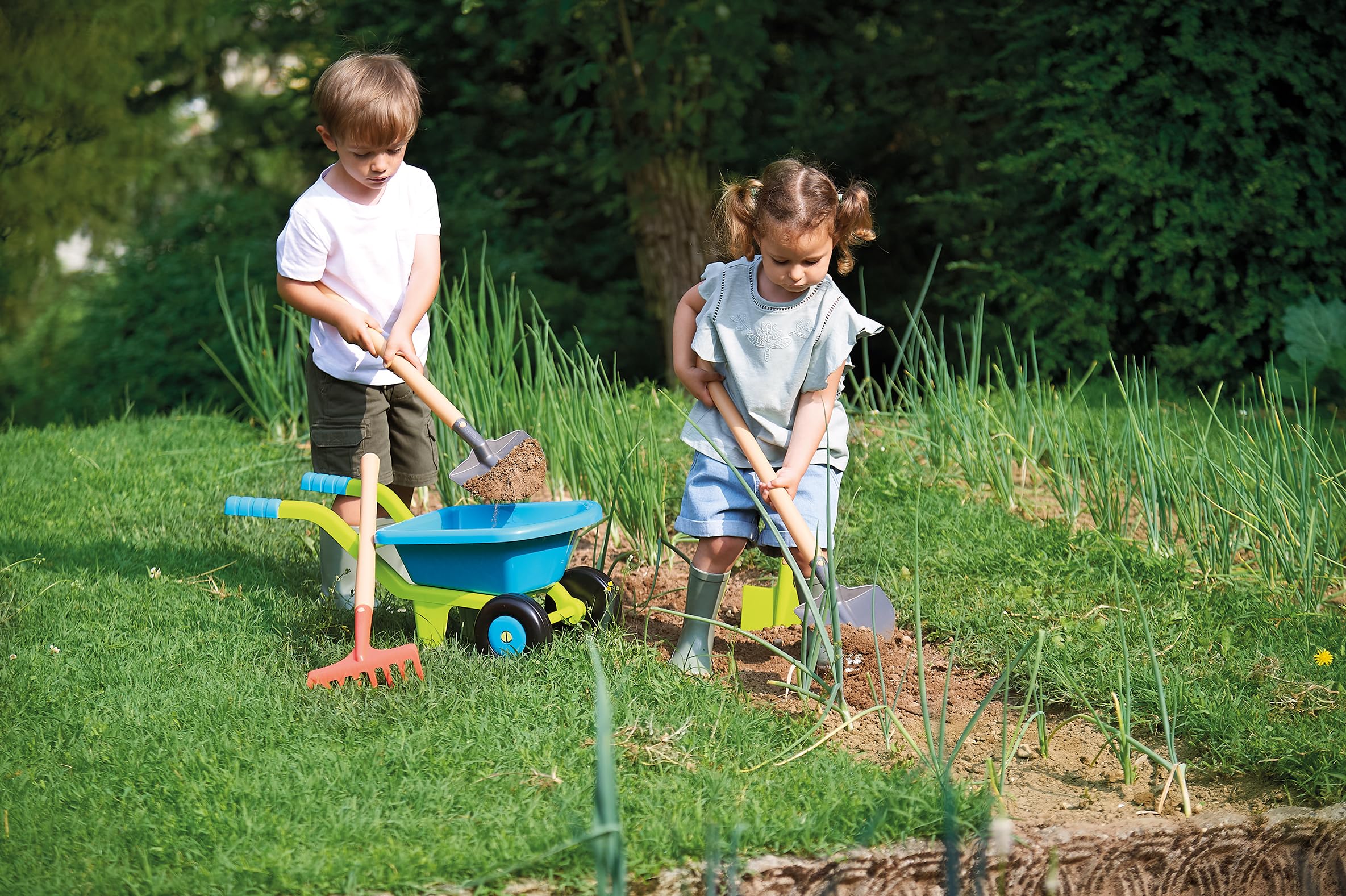 Ecoiffier- carriola con attrezzi per giardinaggio, per bambini dai 18 mesi, 7600004539