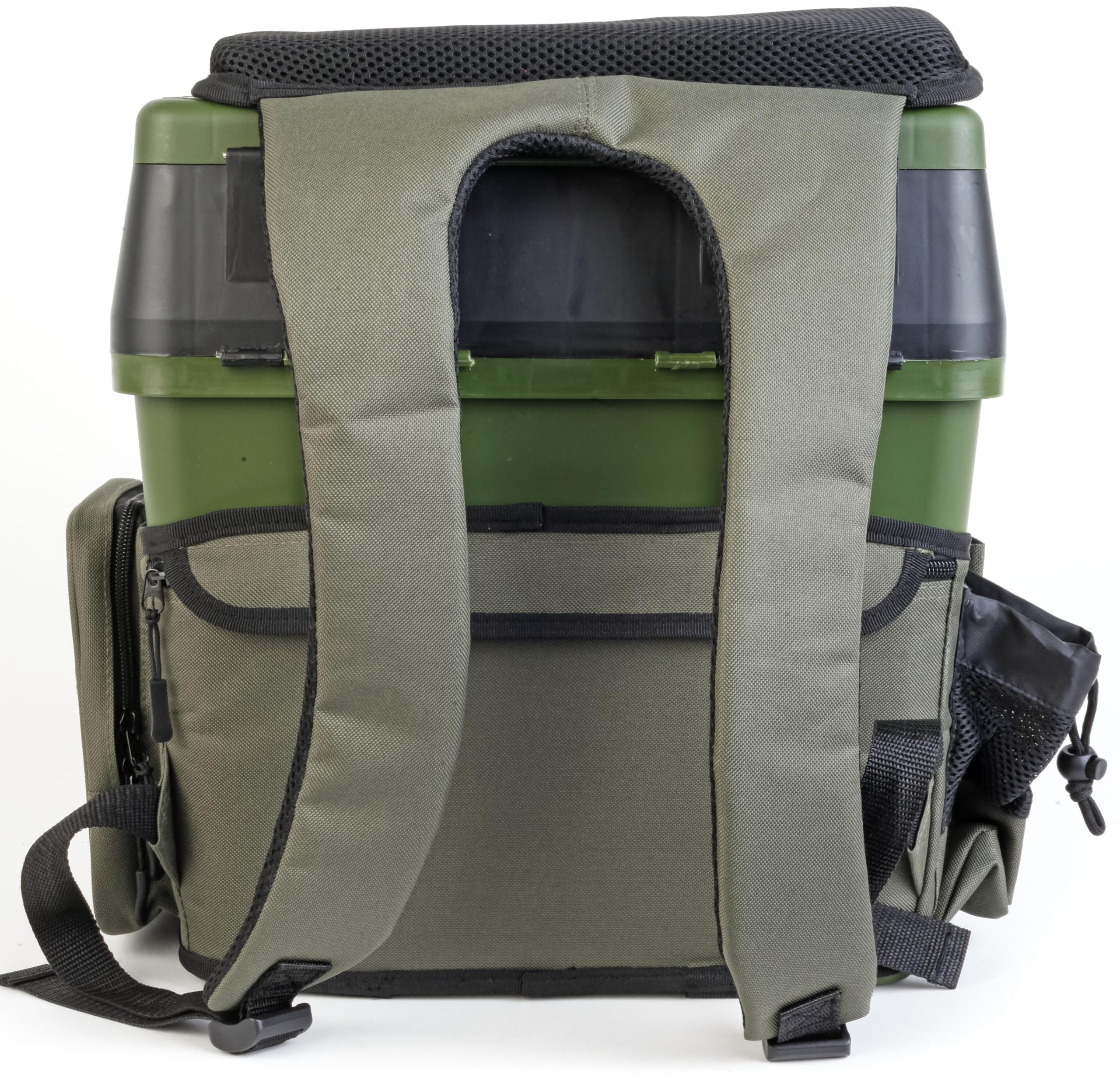Paladin Rucksackbox Power mit Sitzfunktion Angelkoffer Rucksack-Angeltasche Anglerstuhl
