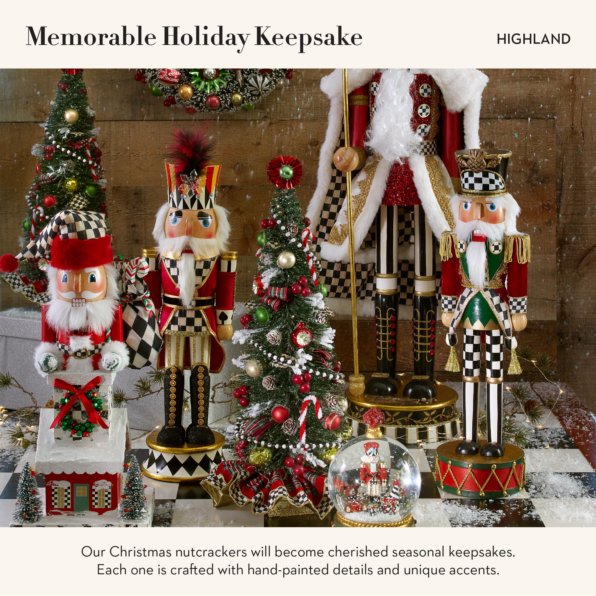 タイムセールMACKENZIE-CHILDS クリスマス限定モデル7点セット MacKenzie-Childs Decorative Wooden Nutcracker Christmas Decor