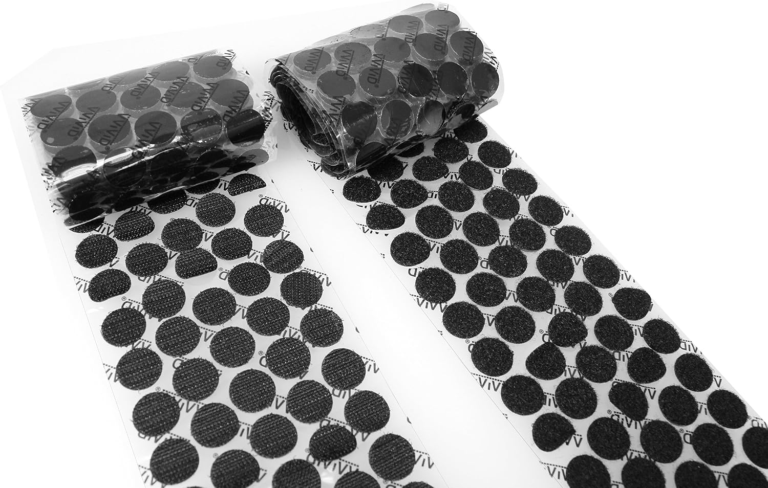 Hook 'n Loop 3/4" Industrial Strength Adhesive 250 Dot Roll Pack (White)