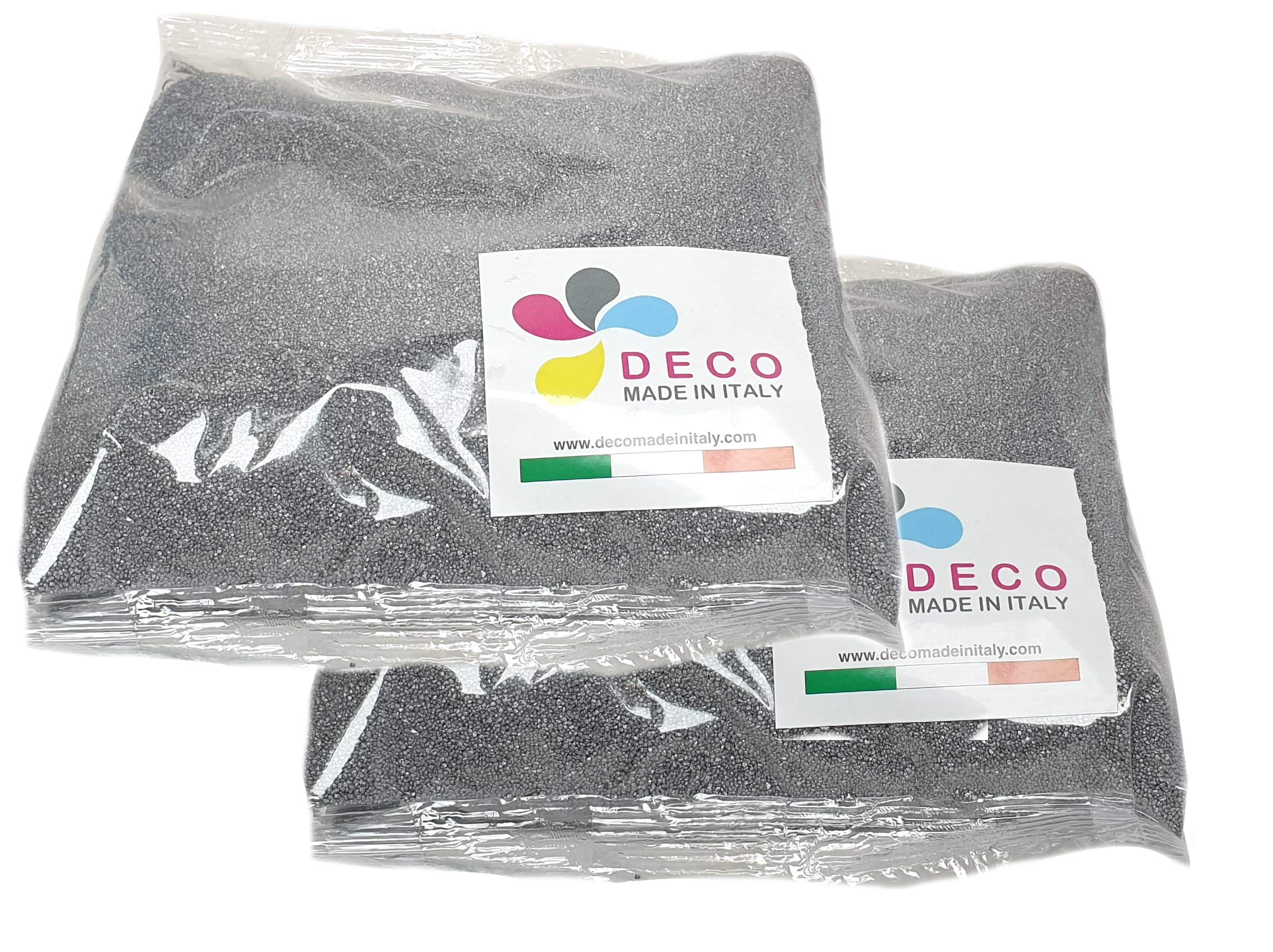 Arena de Colores para Decoraciones. 0,3/0,7 mm. Paquete de 2 kg. (Negro) — view 4