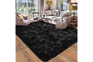 8x10 Black Shag Rug: Ultra Cozy and Stylish Accent for Any Room