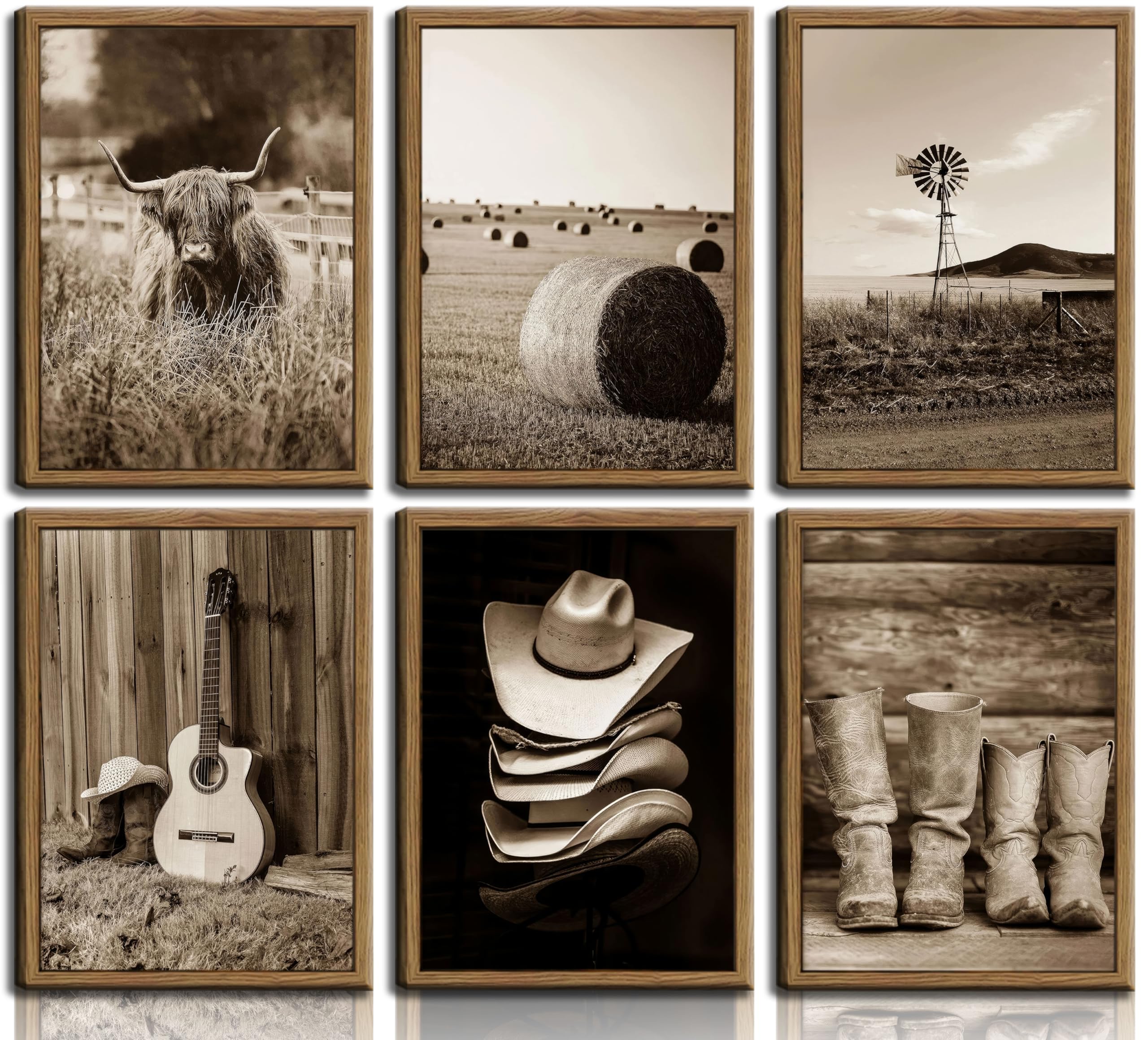 Toile murale style ferme cowboy avec impression haute définition - 8