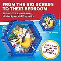 Vista 2 de WOW! PODS - Colas 4D, figura coleccionable única y conectable de cabeza de Bobble que irrumpe de su mundo en el tuyo, exhibición de pared o estante