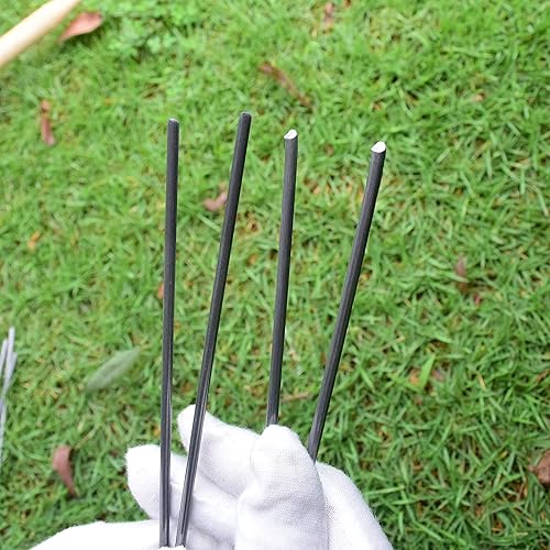 Miniatura 4 de MySit Paquete de 200 grapas de jardín de 6 pulgadas, estacas de jardín, grapas de tela para malezas, resistentes calibre 11 (0.118 in) de acero para