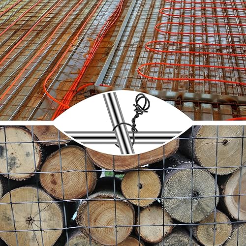 Miniatura 7 de Therwen Juego de 1002 piezas de alambre y tornador de alambre, 1000 piezas de 6 pulgadas, calibre 16, herramienta de bridas de doble bucle de 6