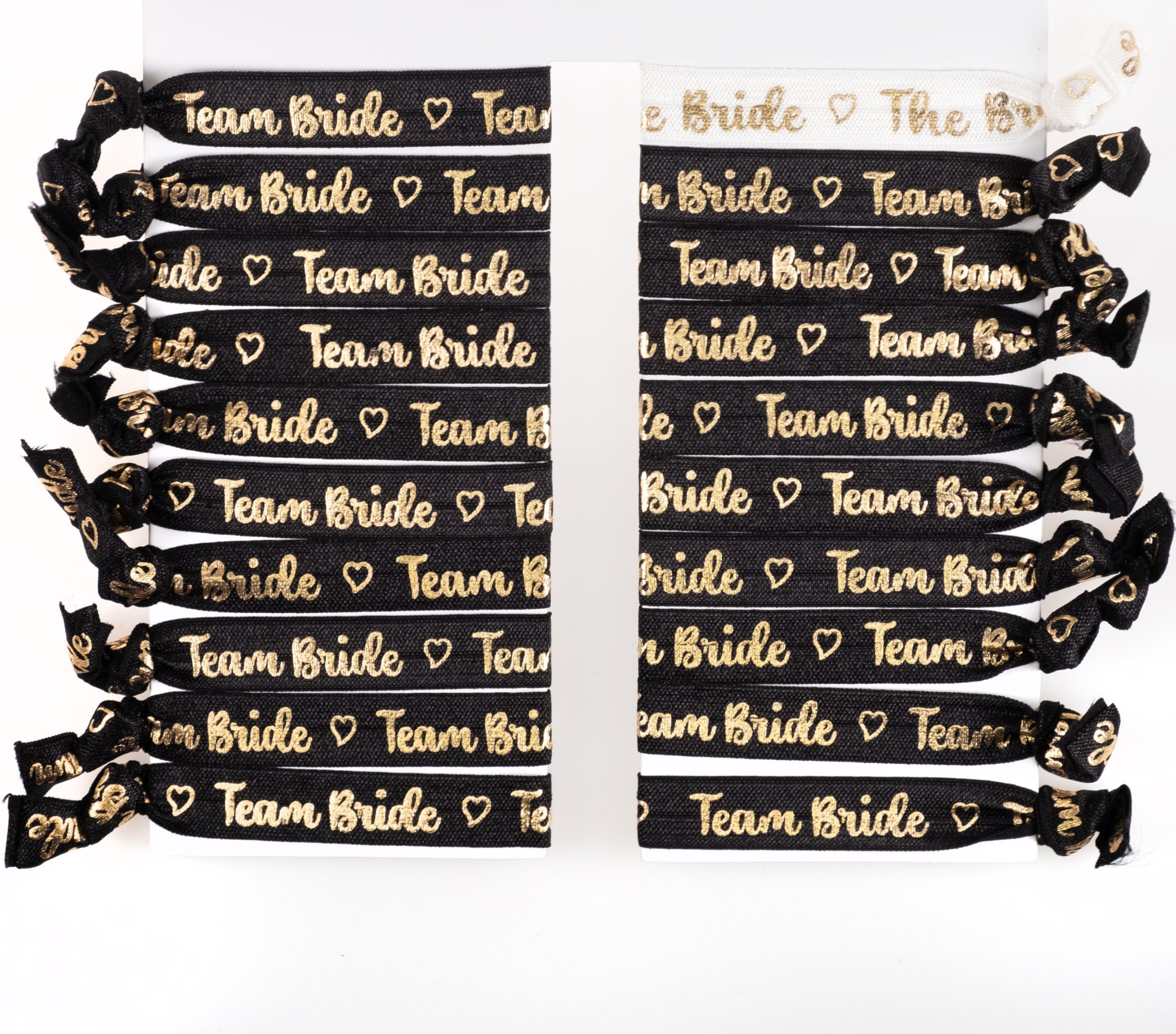 Team Bride Hen Party Wristbands, Bracelets, Hair Ties, Set of 20 (19+1)