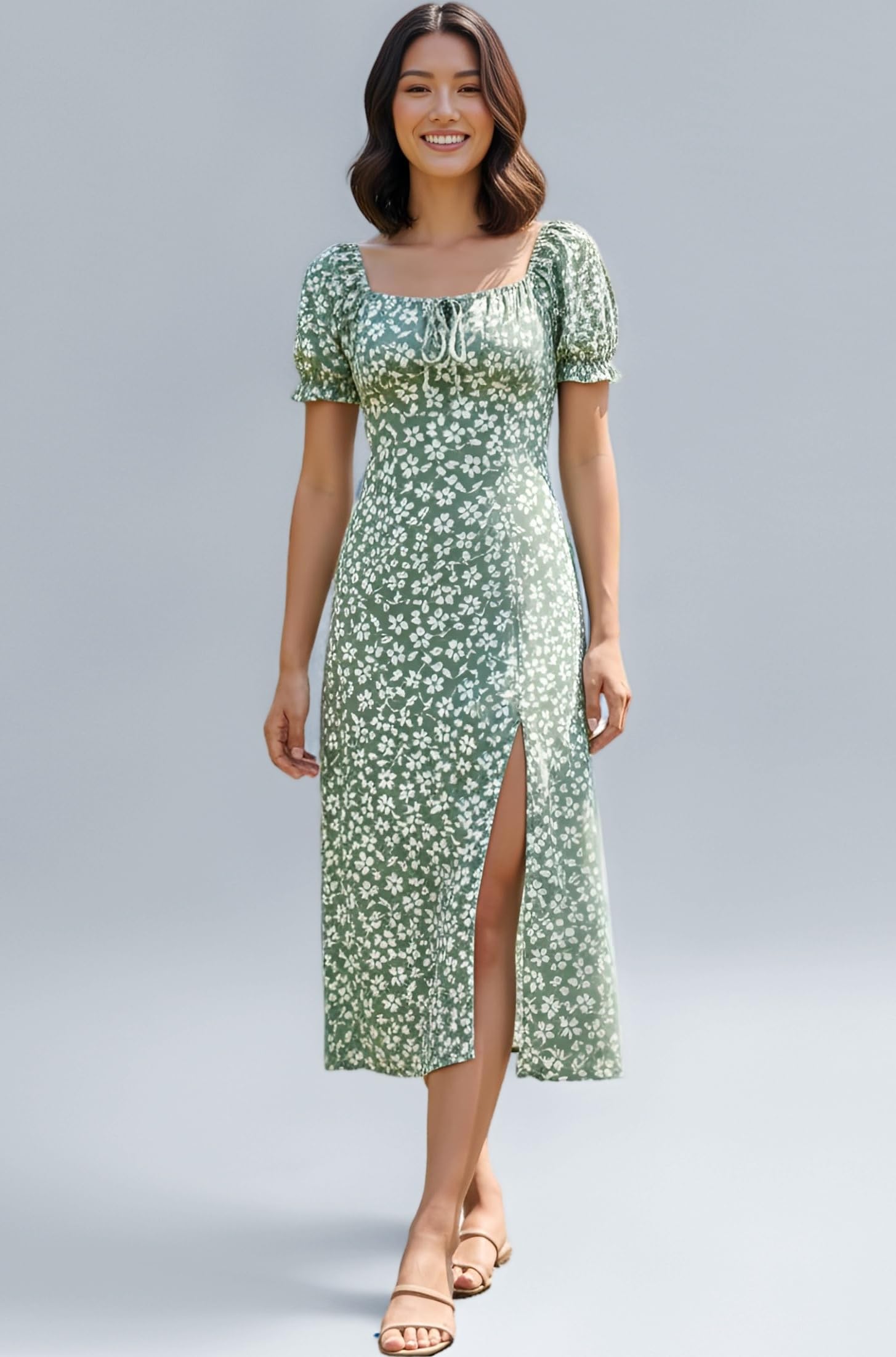 GRECIILOOKS Women’s One Piece Dresses – Stylish Midi Dress for Women | Summer Casual Wear for Events, Date & Evening Look