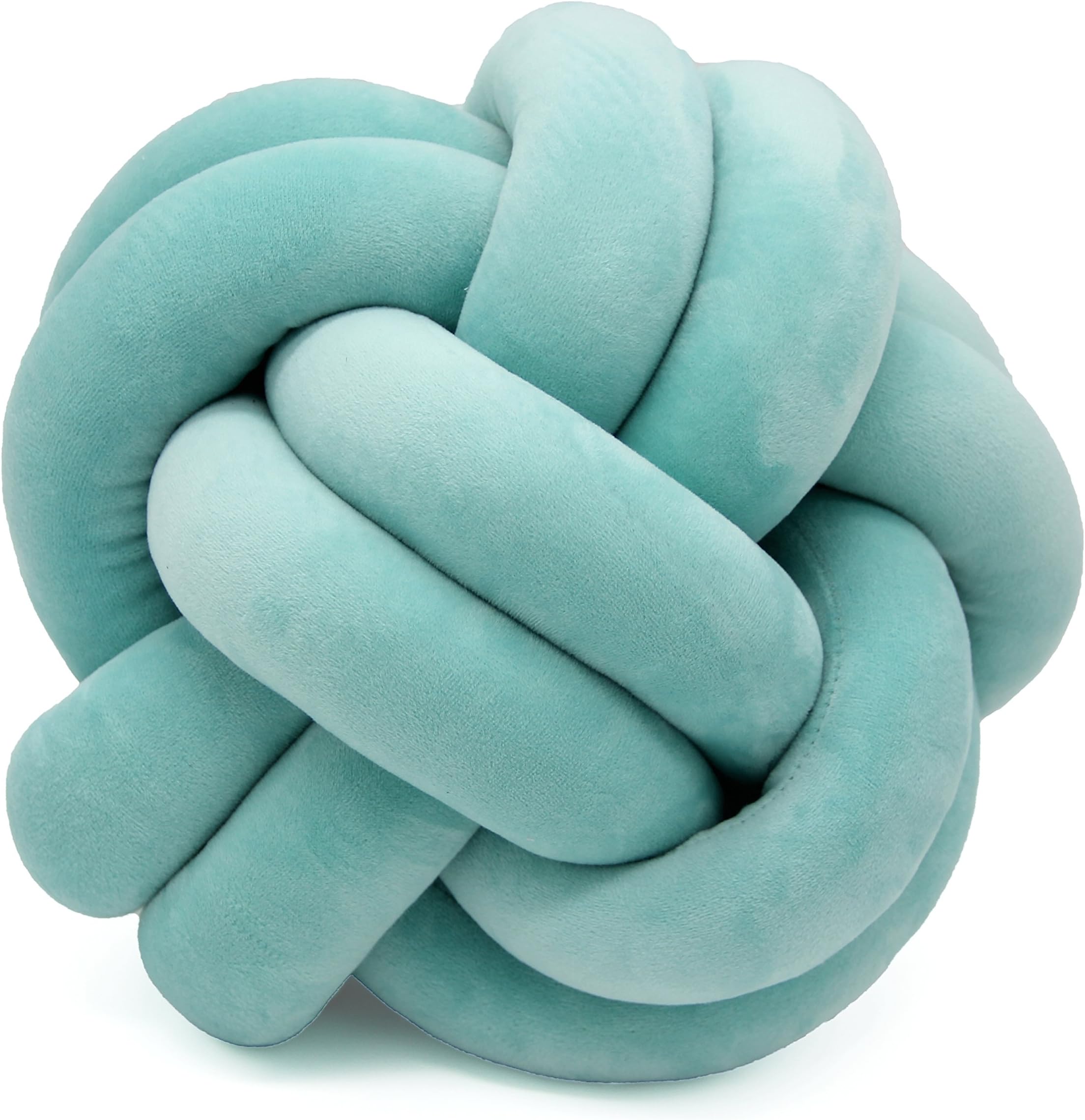 FLORAVOGUE Knot Pillow Home Decorative Cushion - Modern Home Sofa Decor Pillows Pillow (Blue Green)