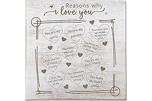 Reasons Why I Love You Engraved Wood Wall Hanging