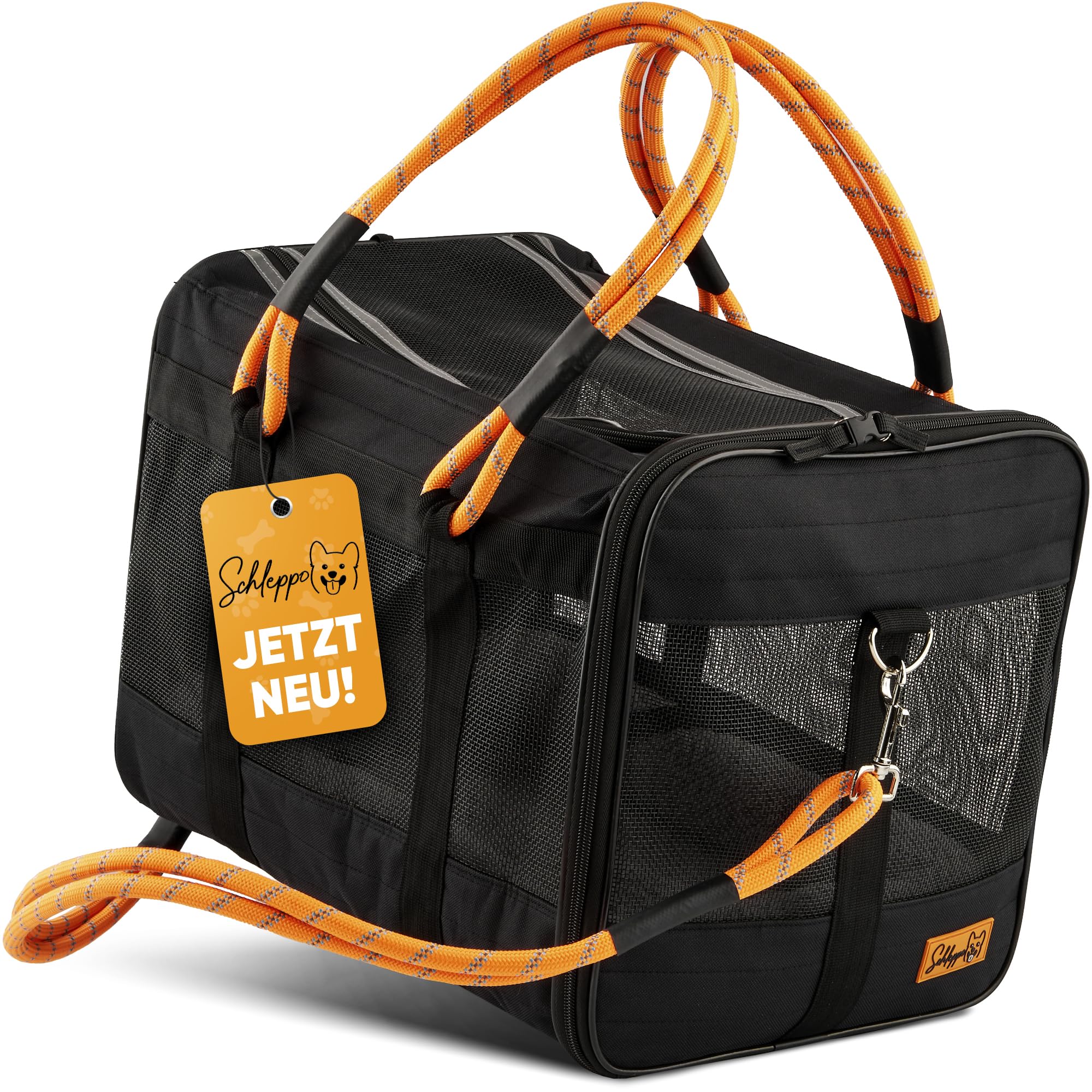 Hundetasche für kleine Hunde 7kg [ATMUNGSAKTIV] - Hunde Transporttasche für Auto & Zuhause - Wasserdicht & Sicher - Auch ideal als Katzentransporttasche - transportbox Hund hundetransportbox