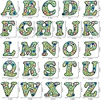 Vista 3 de YOYA Llaveros de pintura de diamantes de doble cara 5D letras 5D Kit de llaveros de pintura de diamantes de taladro completo para bricolaje, letras