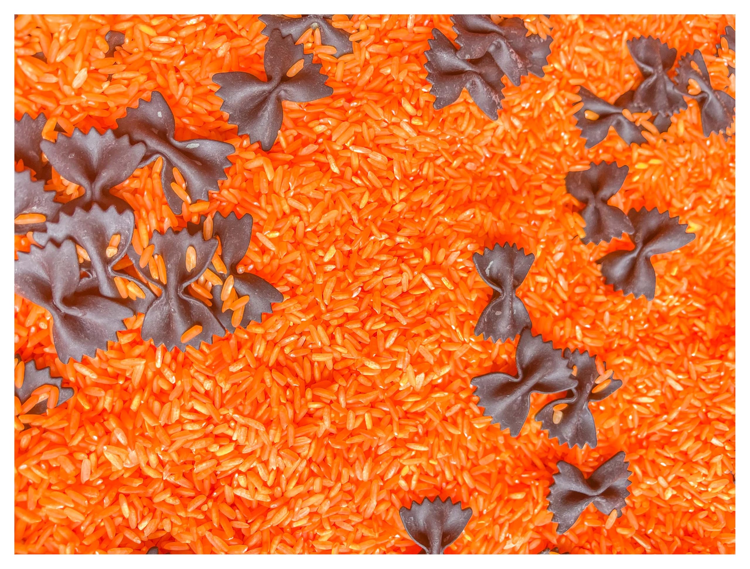 Sensory Bin Filler for Sensory Table - Colored Rice for Sensory Play (Halloween)