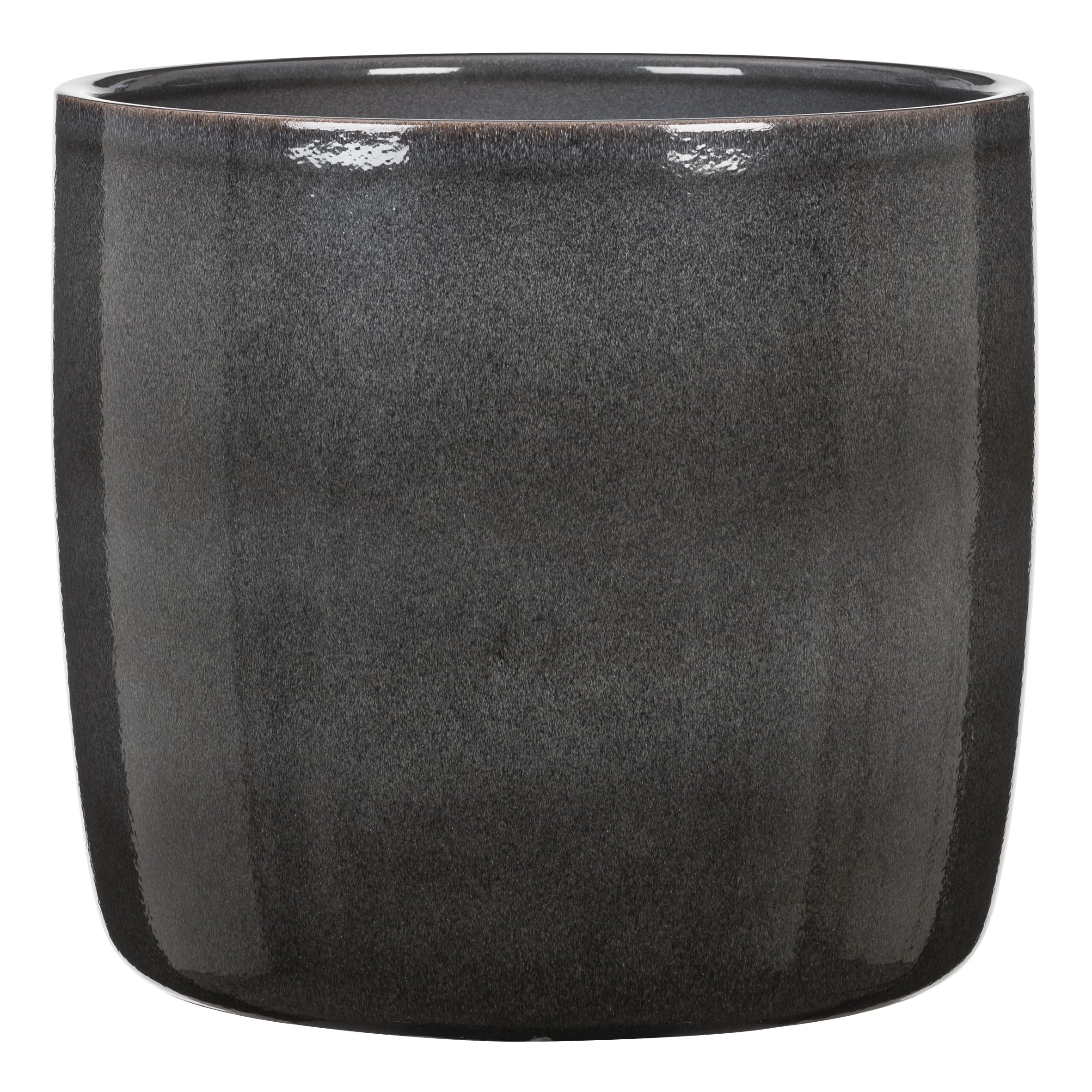 Scheurich Solido - Pot de fleurs en céramique - Gris mystique - Diamètre : 28 cm - Hauteur : 25,3 cm - Volume : 12,9 l