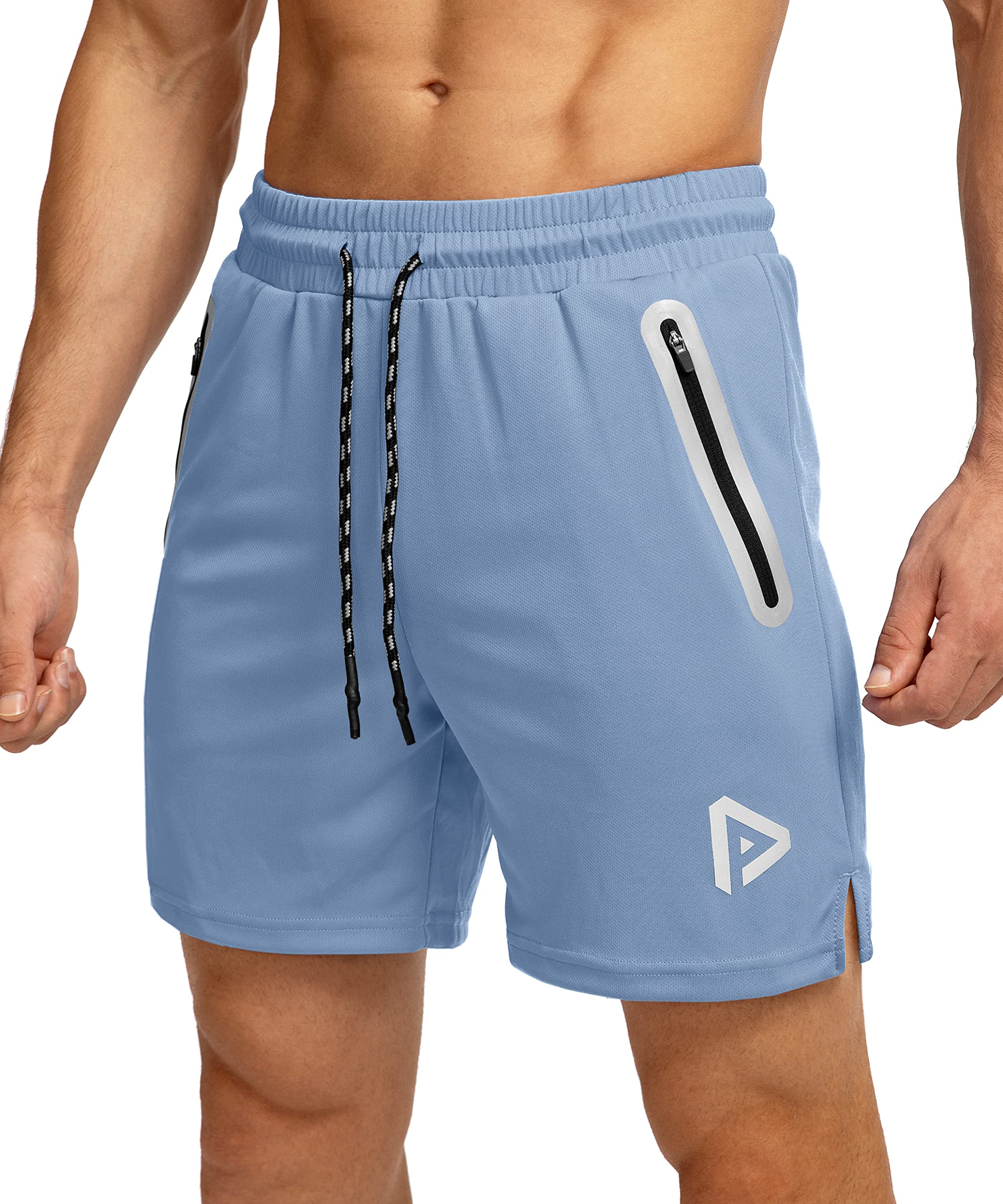 Mens Running Shorts With Zipper Pockets Inch Lightweight
