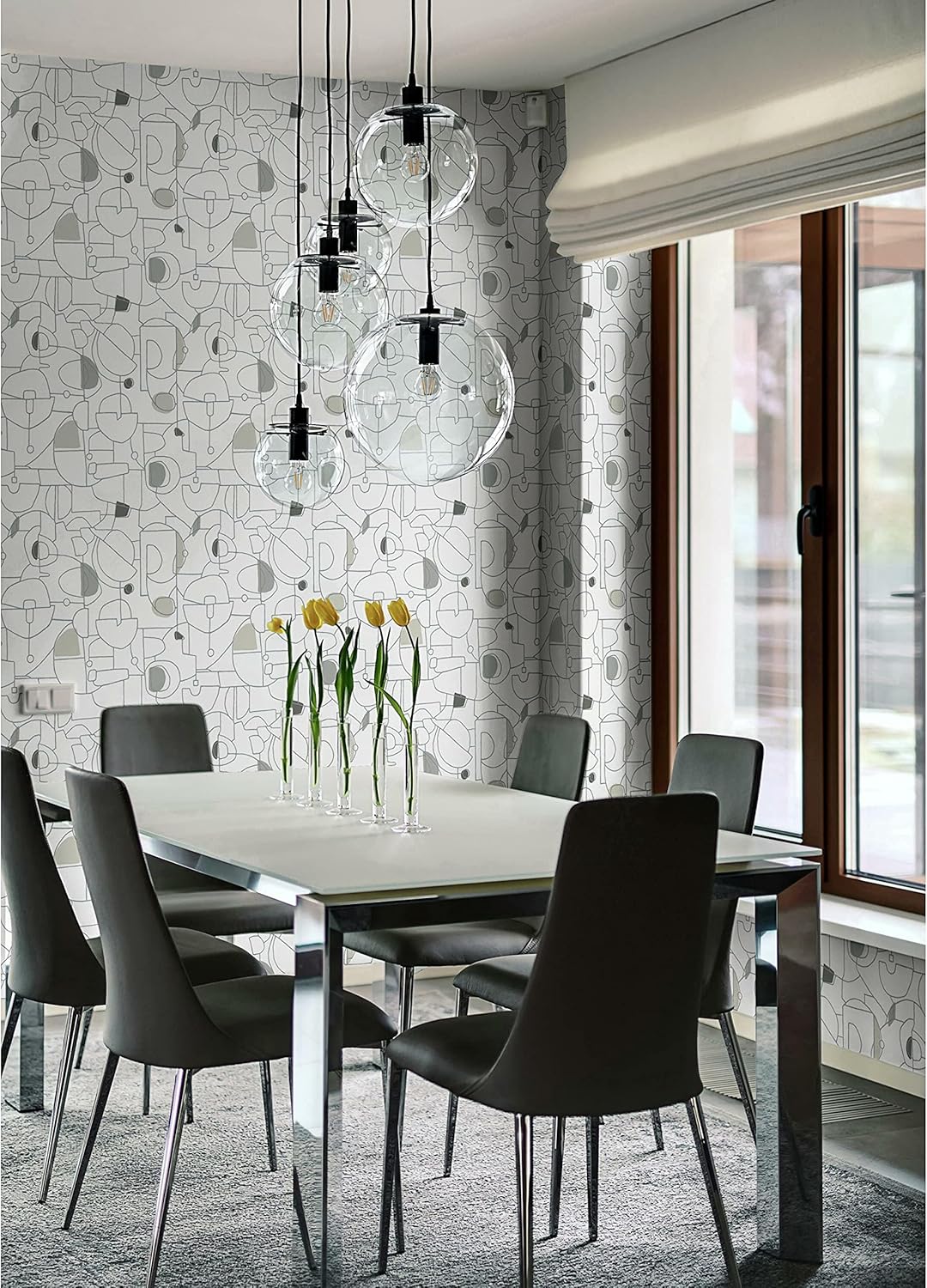 Neutrals Geometric Peel and Stick Wallpaper