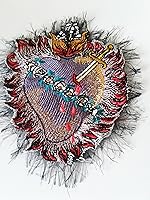 Vista 4 de moks179(p) Flower patches Sacred Heart milagro Embroidered patches Sew on
