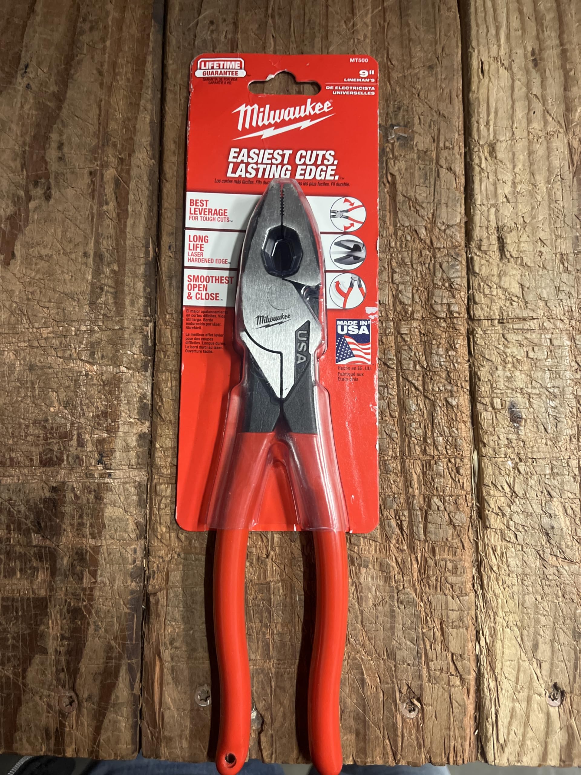 Milwaukee Electric - 9 Linemans Dipped Grip Pliers USA - Amazon.com