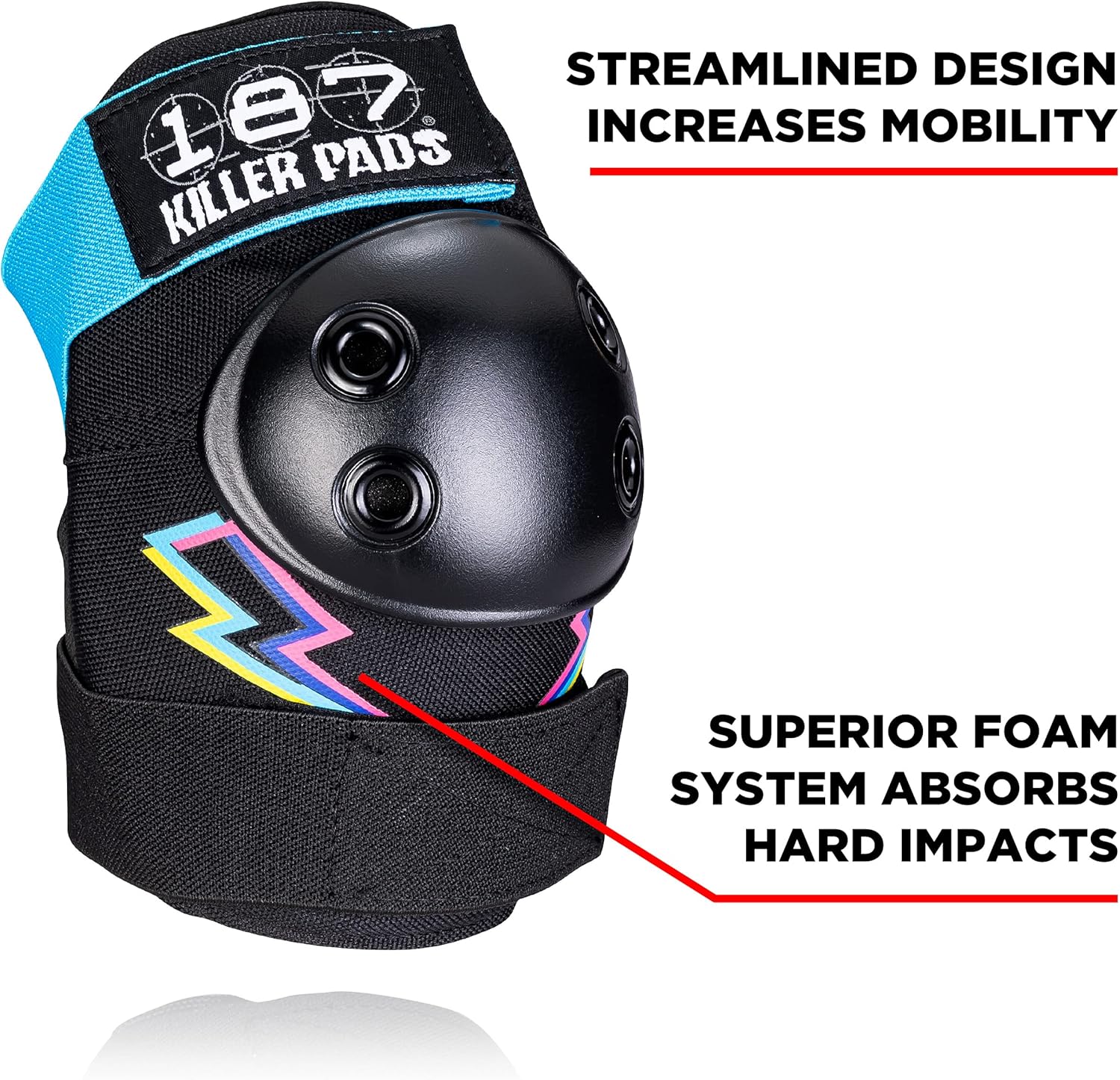 187 Killer Pads Skateboarding Knee Pads, Elbow Pads, and Wrist Guards, Six Pack Pad Set : Sports & Outdoors