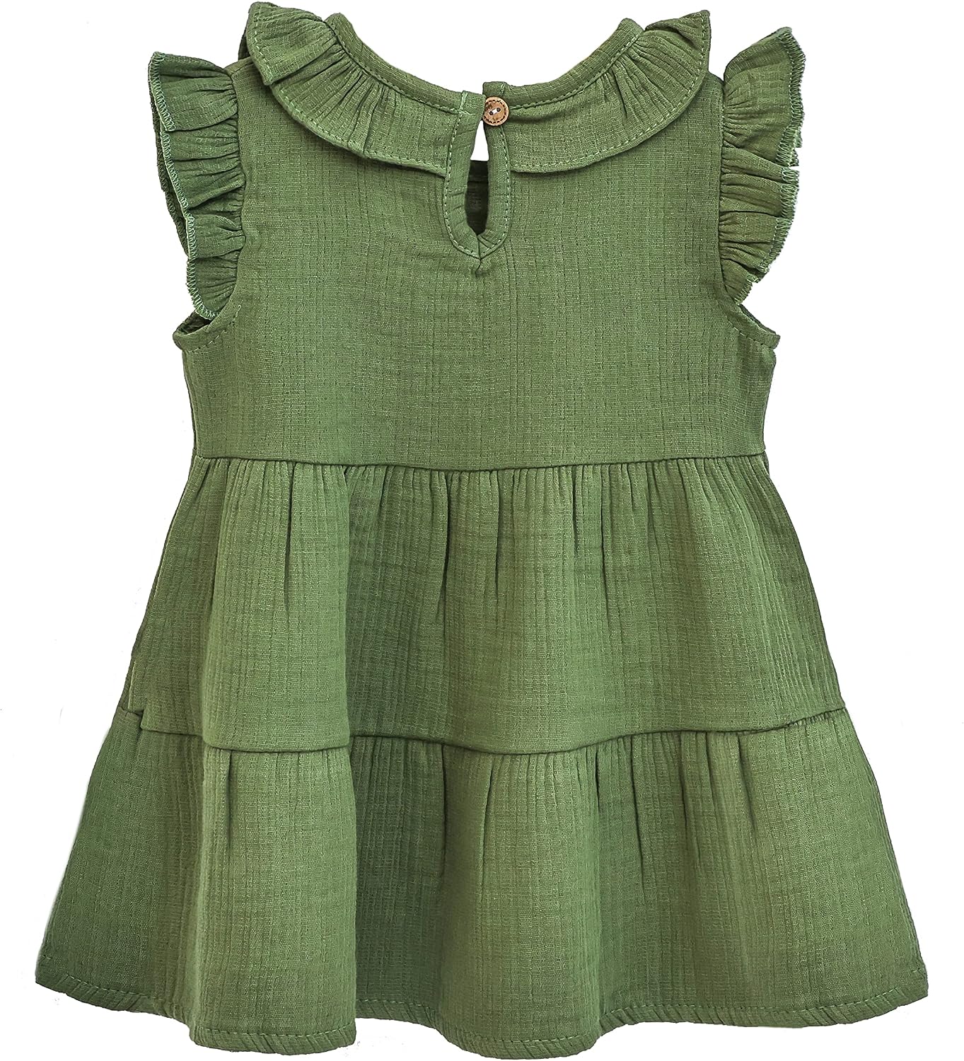 Lilax Baby Girls Sleeveless Summer Dress, Infant & Toddlers 100% Cotton Sundress