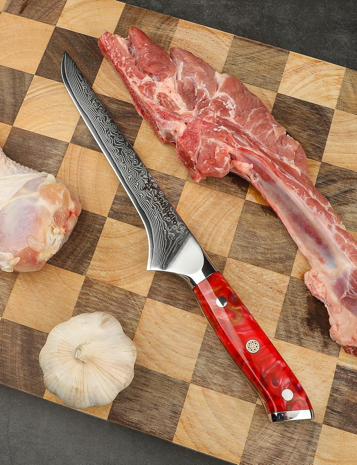 サファイアブルー SANMUZUO ボニングナイフ 7インチ フィレナイフ