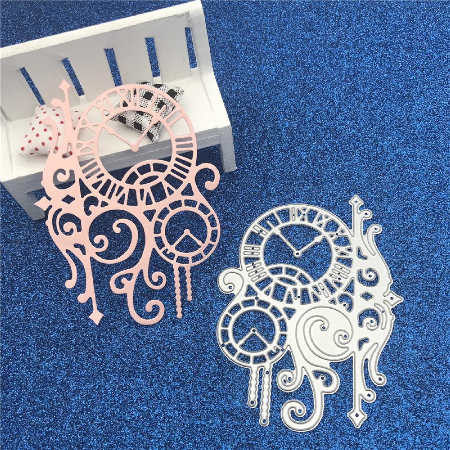 Metal Cutting Dies Molds,Vintage Clock Shape Metal Cutting Dies Stencil