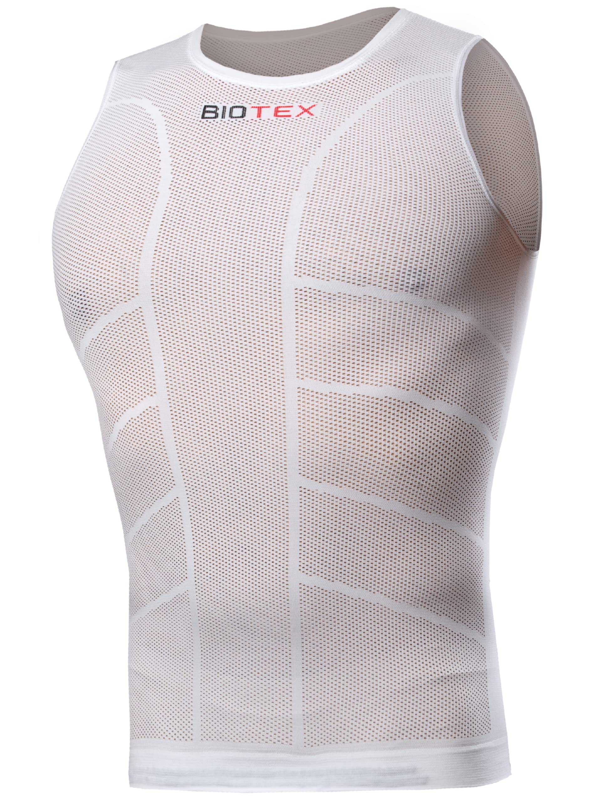 BIOTEX Canotta Rete Sun Traspirante Unisex per Ciclismo e Running, Intimo Tecnico Sportivo Ideale per L'Estate
