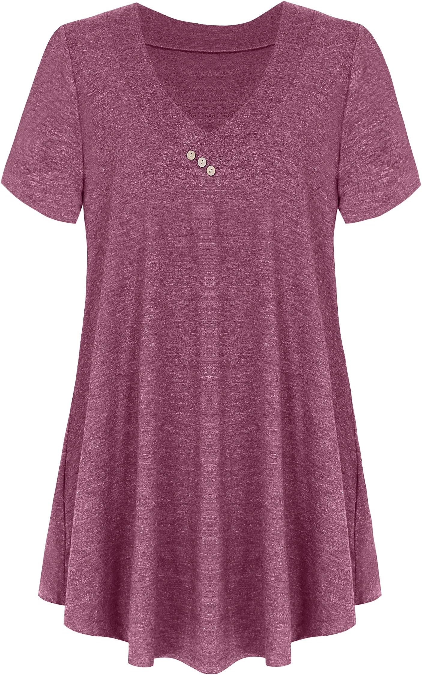 Womens T-Shirt Long Sleeve Sweatshirt Solid Color Casual Blouses Tops