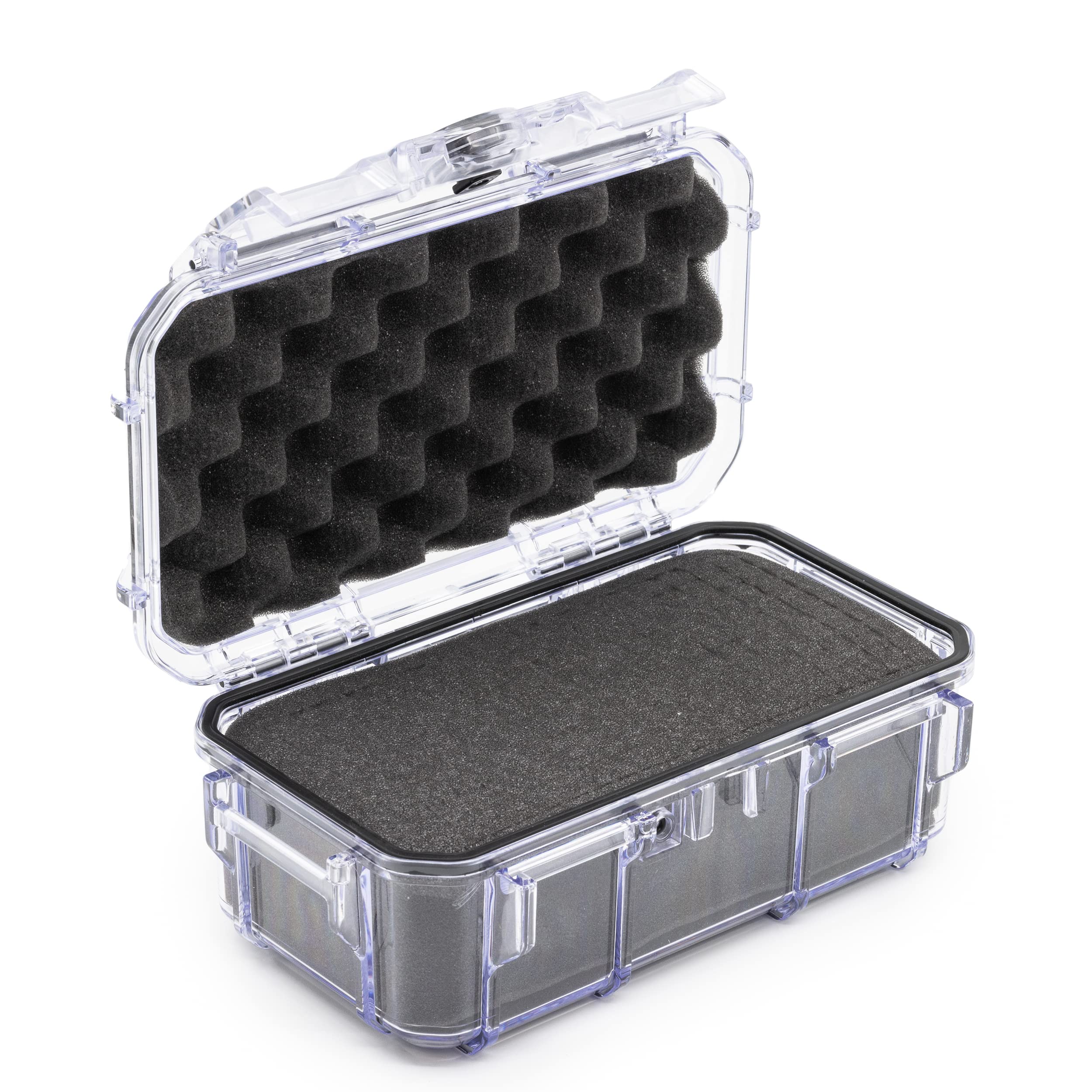 EvergreenEvergreen 57 Waterproof Dry Box Protective Case with Pick & Pluck Foam - Travel Safe/Mil Spec/USA Made - for Cameras, Phones, Hiking, Boating, Water Sports, Action Cams (Clear)