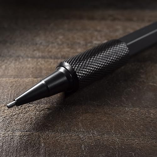 Miniatura 4 de Rite in the Rain Lápiz mecánico, color barril negro y repuesto de plomo negro resistente a la intemperie de 0.051 in (No. 13BR)