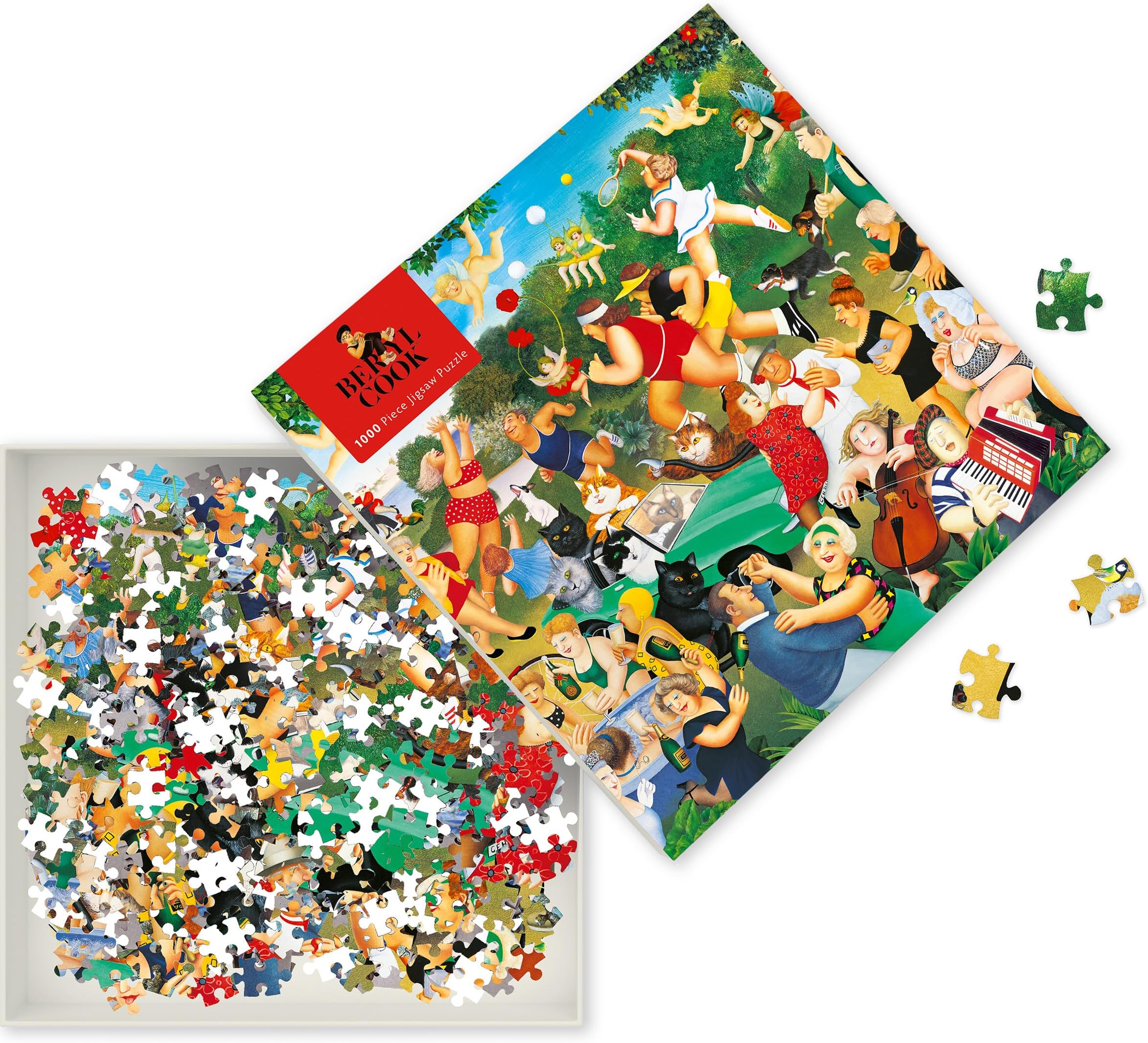 Adult Jigsaw Puzzle Beryl Cook: Good Times: 1000-Piece Jigsaw Puzzles