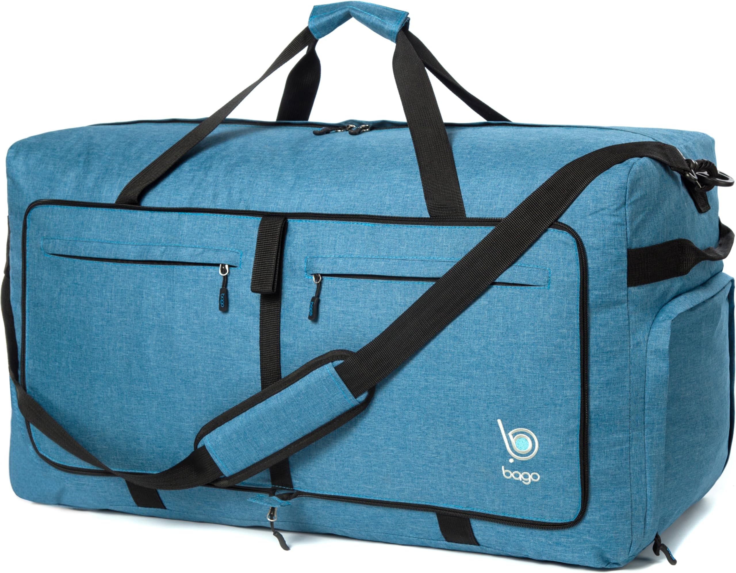 Large Duffle Bag for Travel Women & Men. Durable Lightweight Foldable Travel Duffel Bags For Traveling Women. 100L Duffle Bags for Overnight Bag With Shoe Compartment Collapsible Weekender duffel
