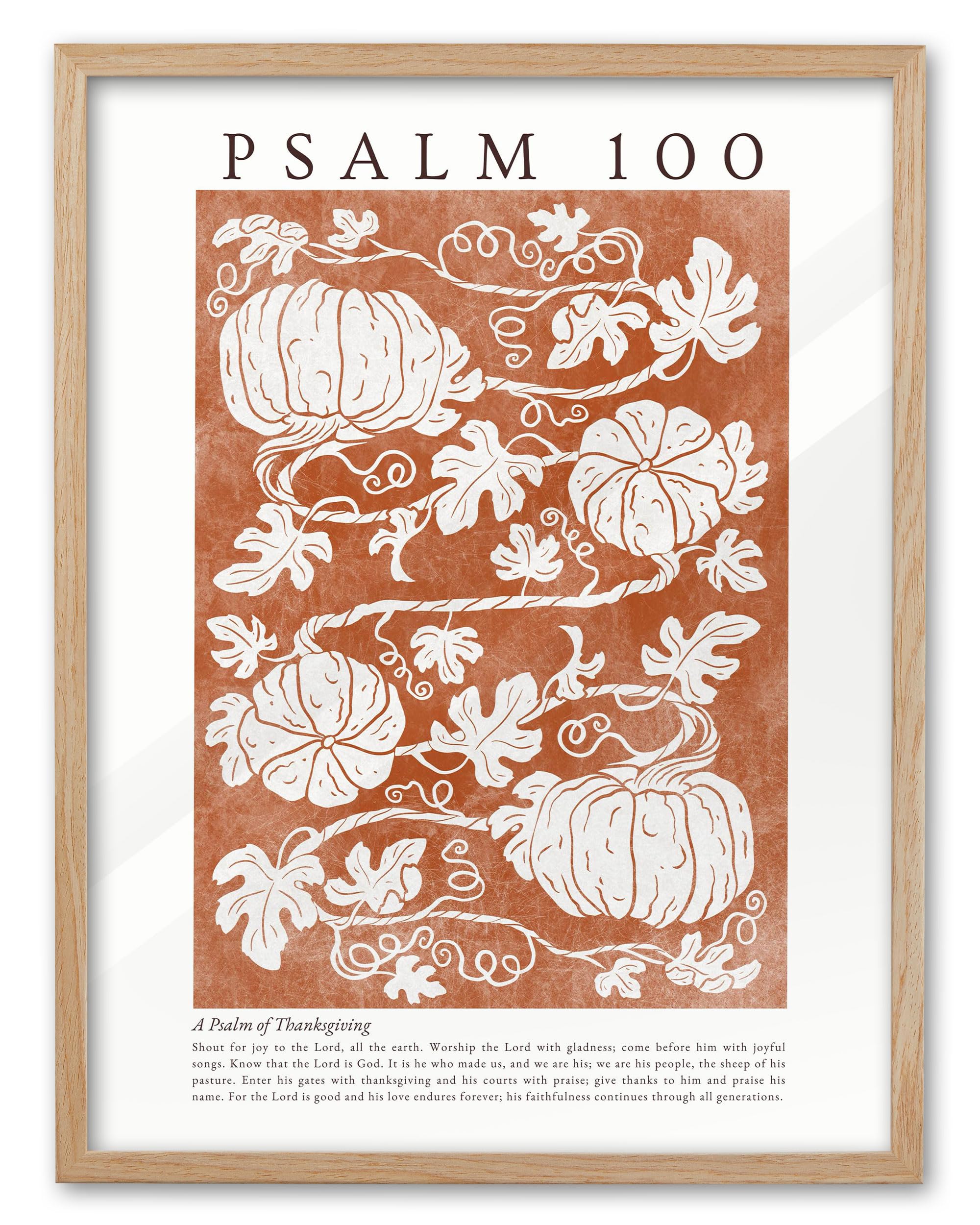 EcoHest Fall Botanical Pumpkins Framed Wall Art