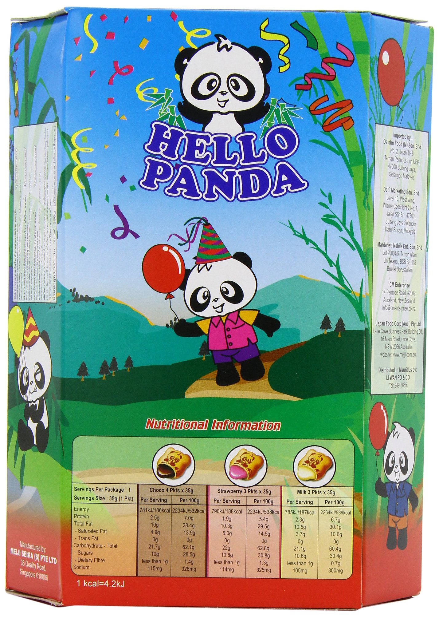 Meiji Hello Panda Biscuit 234g Chocolate : Amazon.sg: Grocery