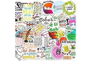 Jetec 120 Pcs Sobriety Stickers for Motivation and Encouragement
