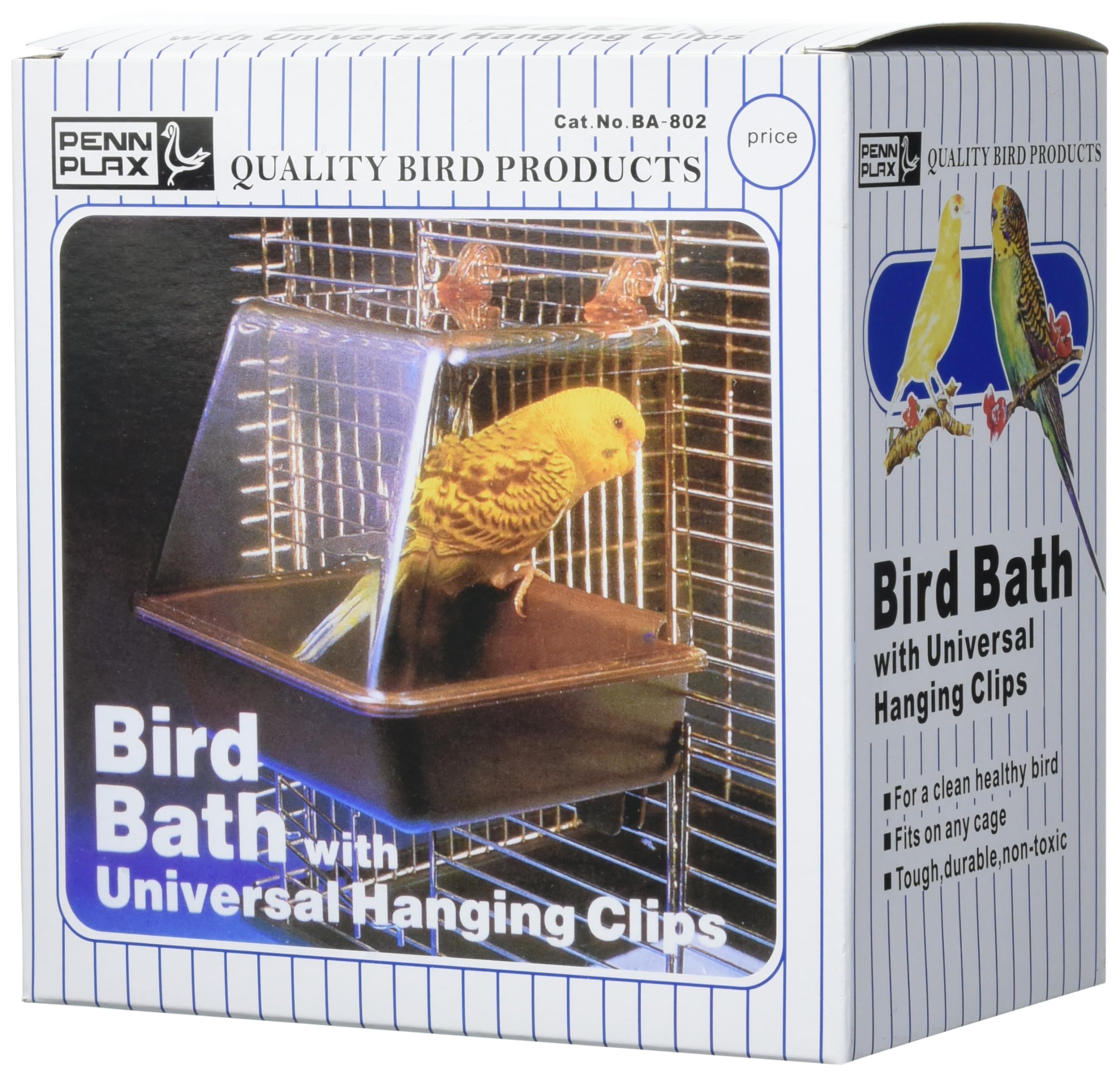 Penn-Plax Clip-On Bird Bath – Attaches to Most Birdcages – Perfect for Parakeets, Lovebirds, Parrotlets, Finches, Canaries, and Other Small Birds – Brown (Pack of 2) - image 5