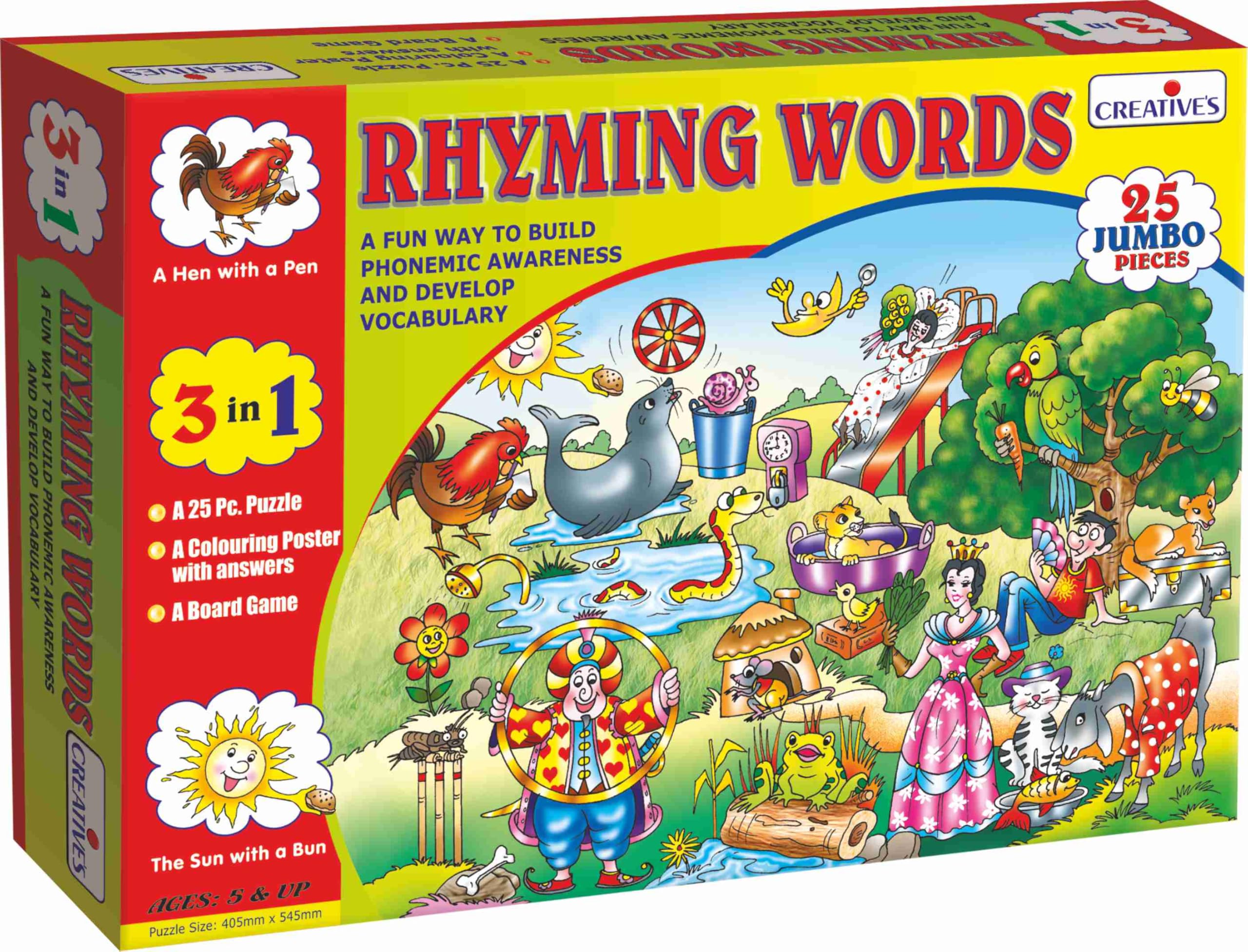 Creative's Rhyming Words 3-in-1 Puzzle Game at ₹118 – Amazon