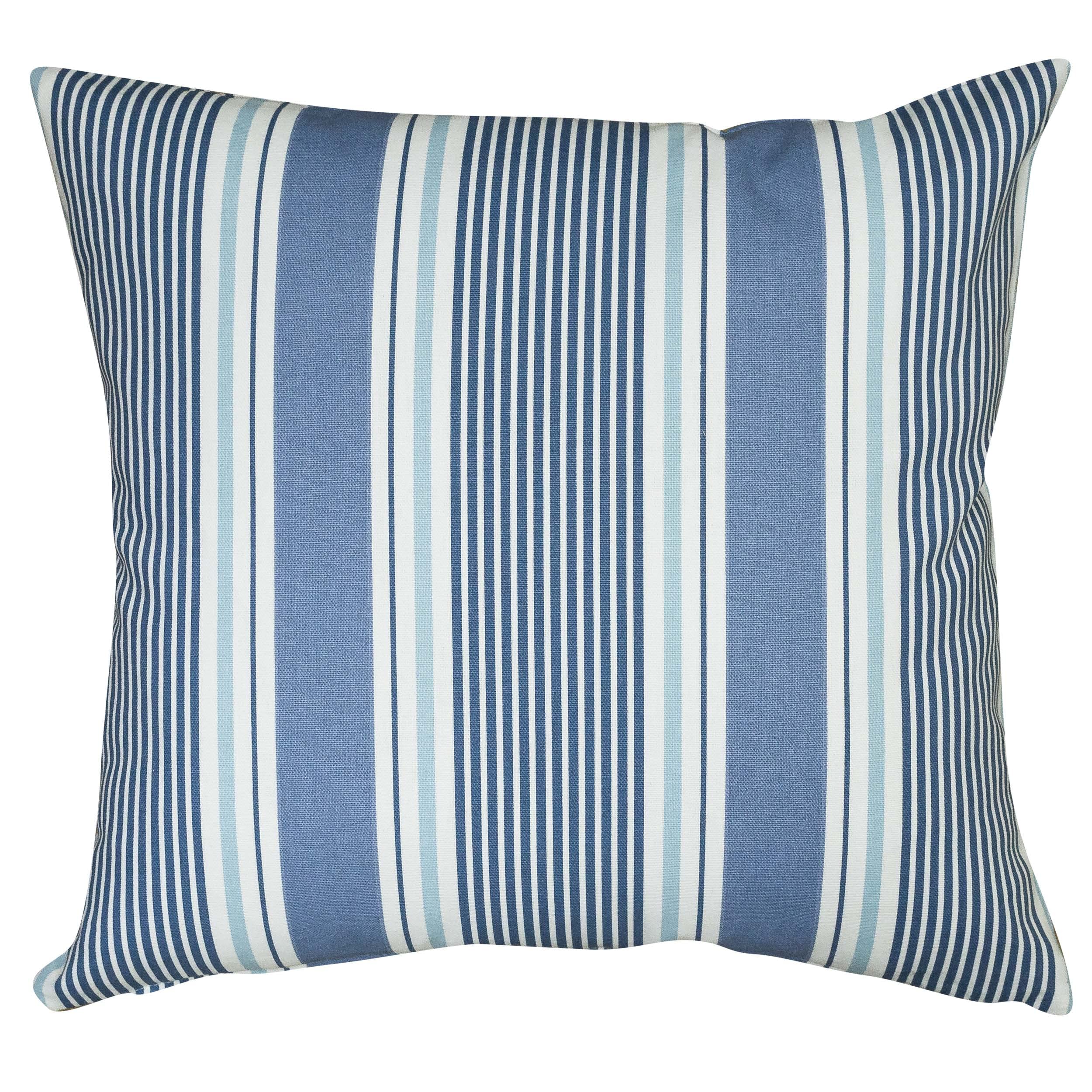 Sponsored Ad – Linen Loft Coastal Stripe Cushion Cover in Navy Blue. Classic Nautical Striped Pattern in Marine Ocean Blue & Seafoam White. 17x17 Square Cushion Cover Only