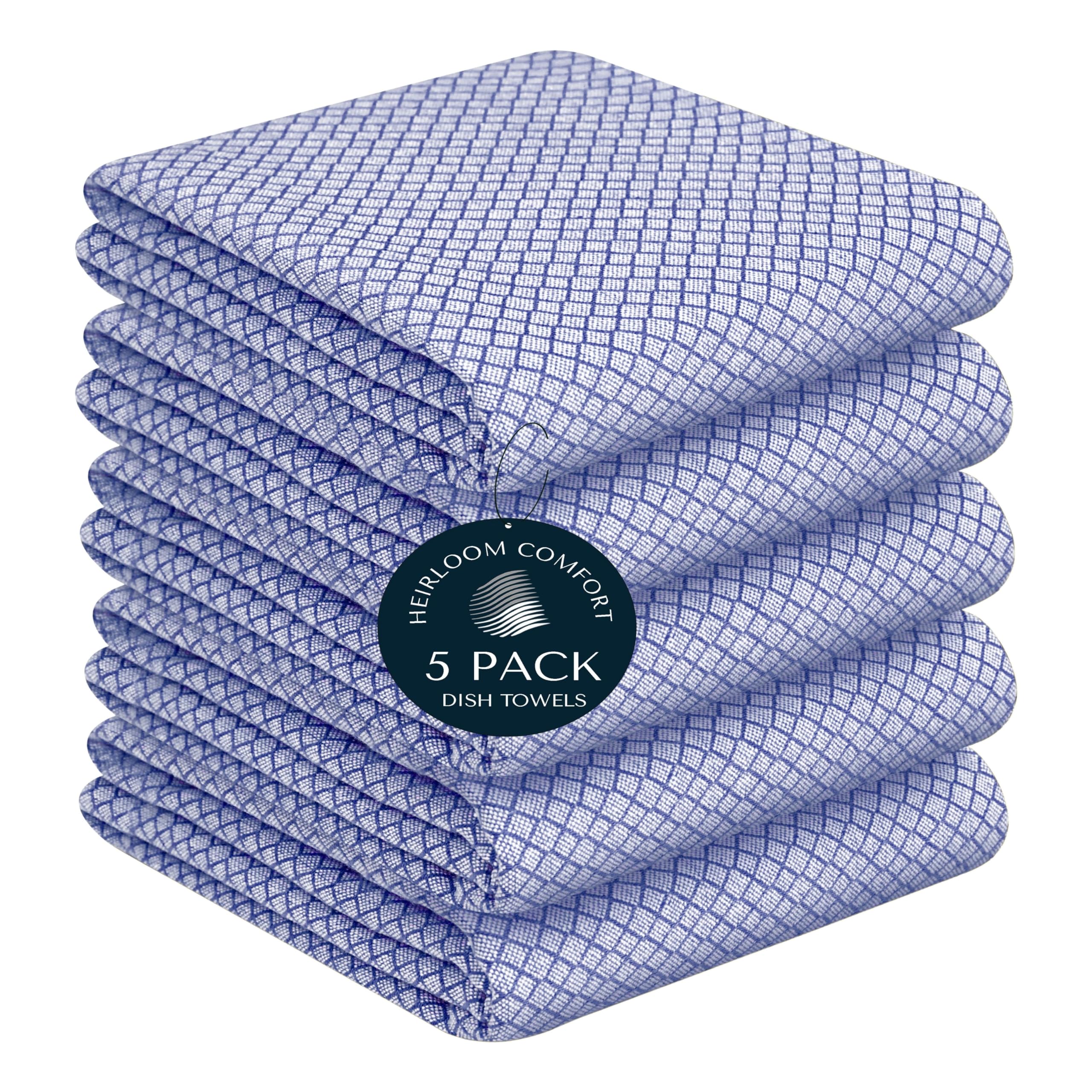 Torchons de cuisine en coton absorbants lot de 5 essuie-mains 40x66 cm