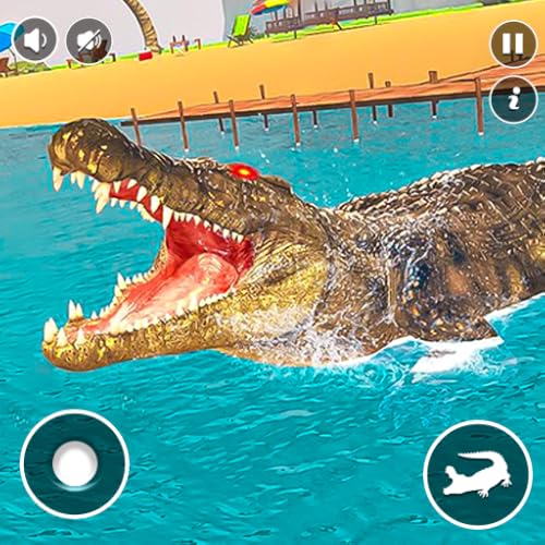 Attaque de crocodile affamé : simulateur d'animaux sauvages et jeu de chasse dans les marais