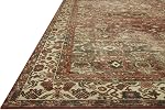 Loloi Magnolia Home by Joanna Gaines x Banks BAN-04 Collection Machine Washable Brick/Ivory 2'-0" x 5'-0" Accent Rug