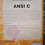 Buy Programming in ANSI C, 8/e Book Online at Low Prices in India ...