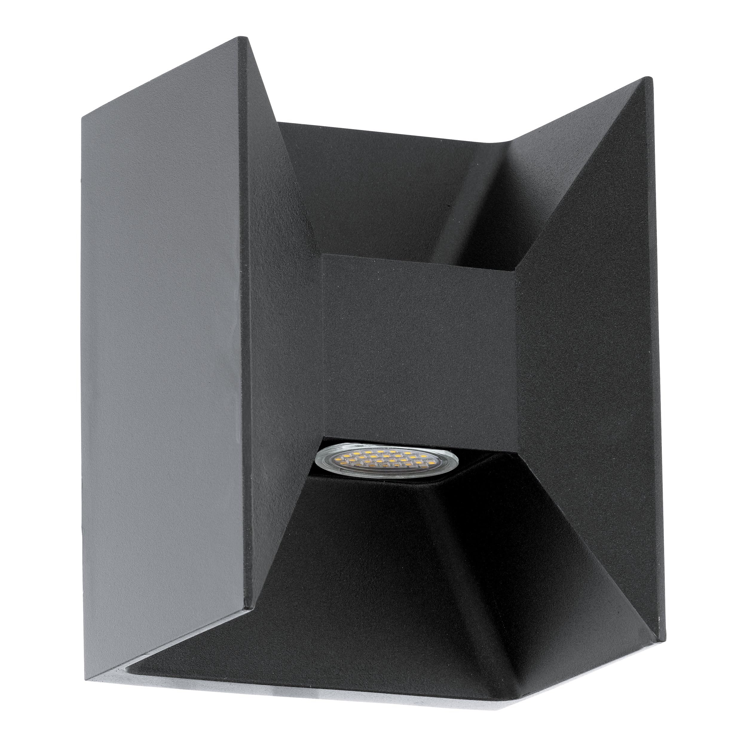 Eglo LED Outdoor Wall Lamp Morino, 2 Bulbs Outdoor Light Made of Aluminium, Colour: Anthracite, IP44